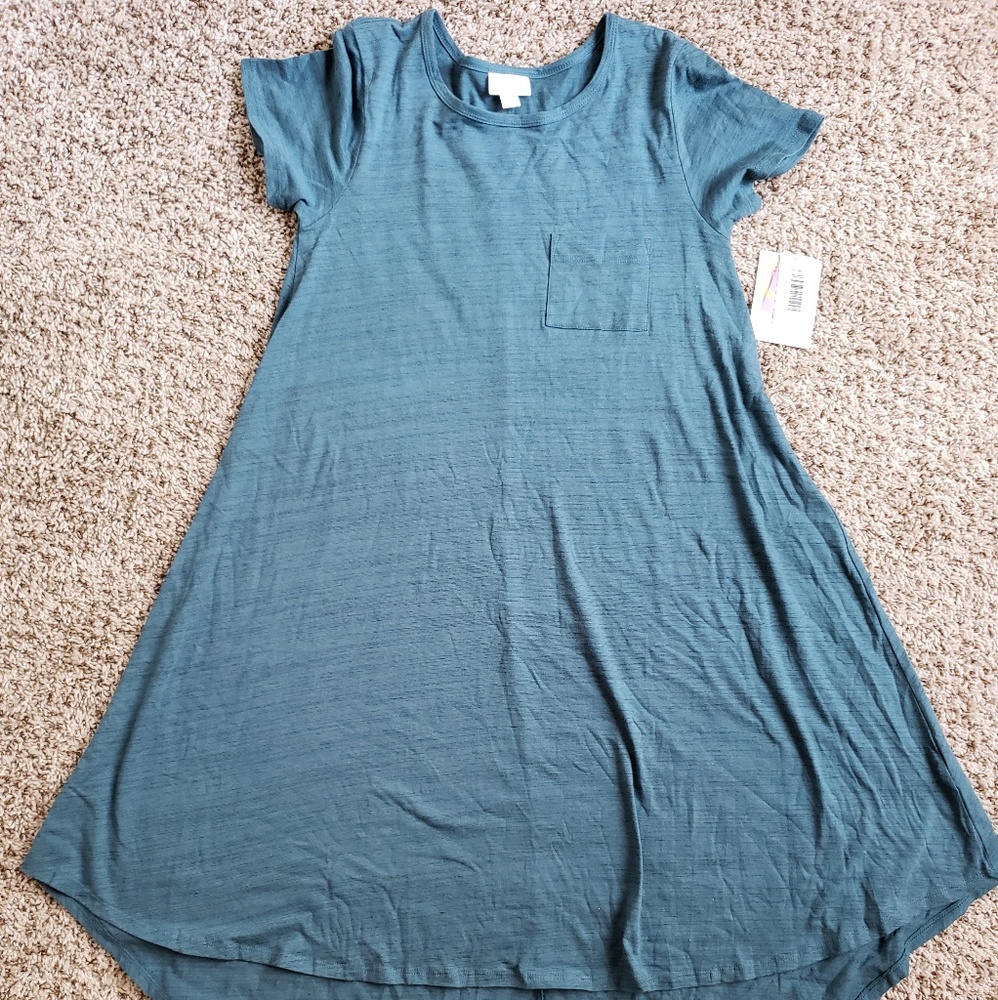 Lularoe Teal Carly XXS Dress